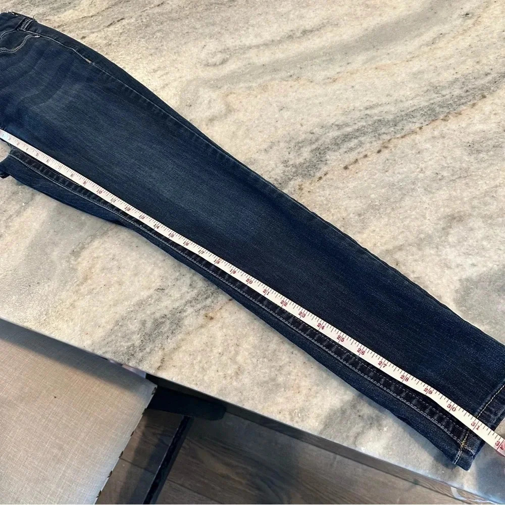 Seven7 High Rise Tummyless Skinny Dark Wash Denim Jeans Size 8 - Picture 10 of 12